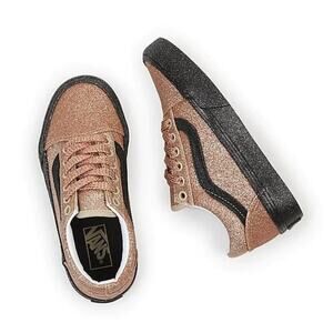 Vans Kids Sneakers in Glittery Gold and Black